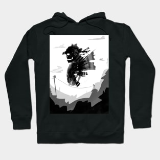 Shattered Drone Print Hoodie